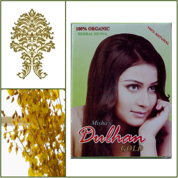 ONE Box. Pure Herbal Henna. Golden Hair Color. 100g.