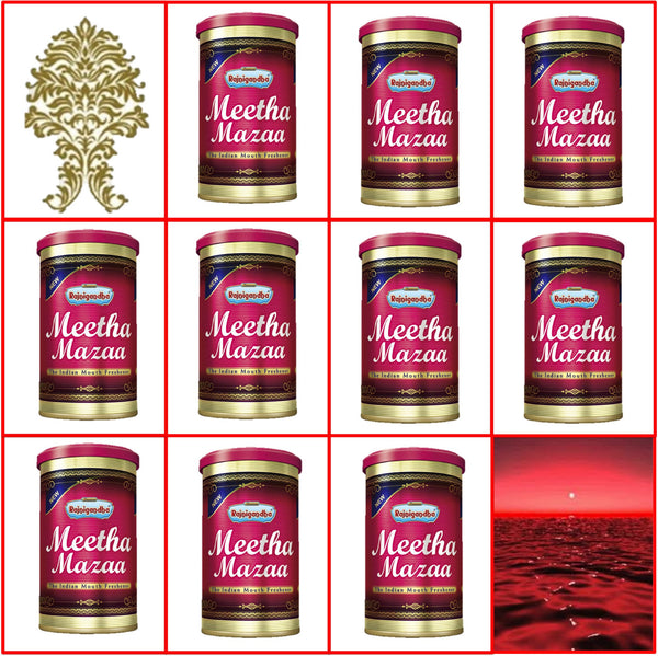 10 Cans. 50g Meetha Mazaa. Export Quality. April 2016