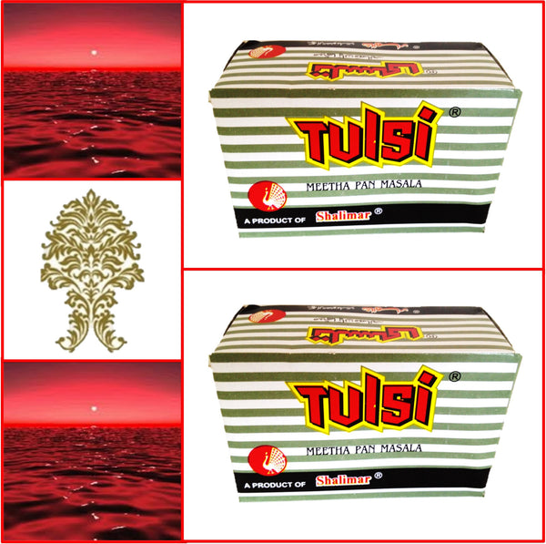 2 Packs. Shalimar Tulsi Meetha Pan Masala. 24 pouches 95g. Fresh!!