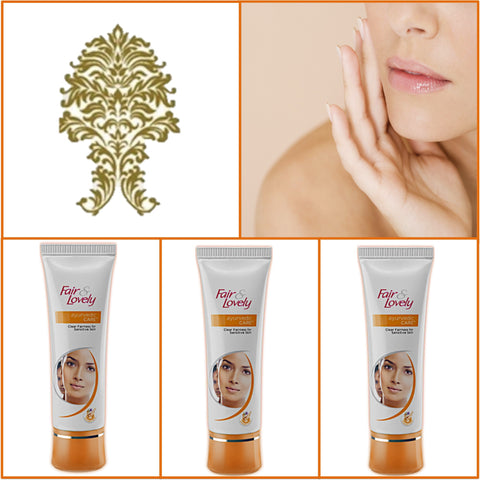 3 Pack. F&L Ayurvedic Cream - Glowing Radiant Skin. 50g Ea.